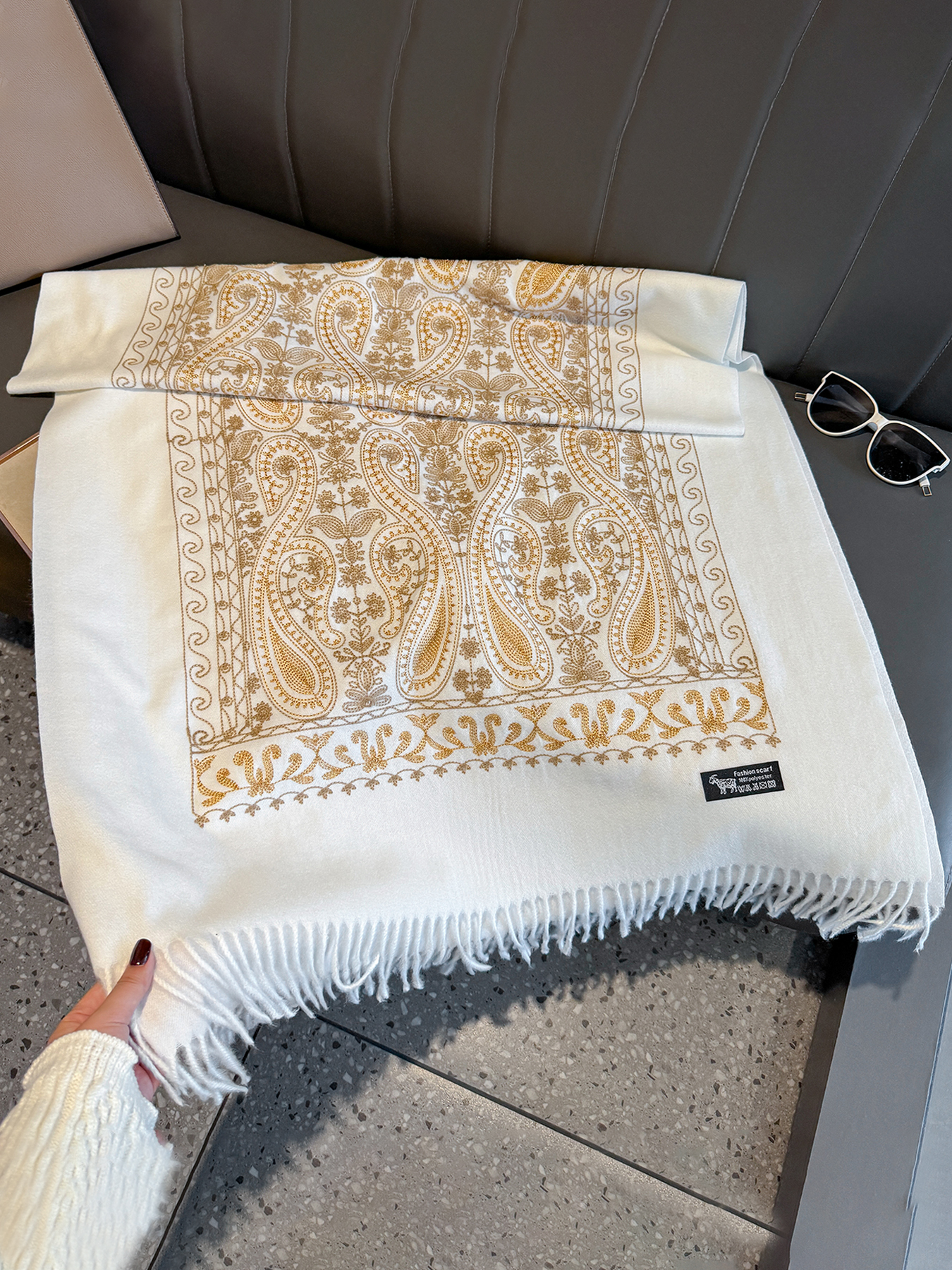 Luxury Thick Warm Paisley Pash - Cashmere Throw Blanket avaliação e preço