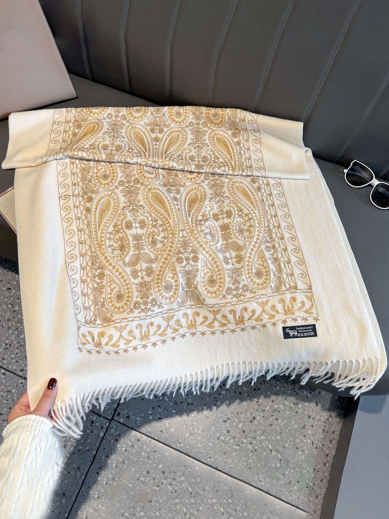 Luxury Thick Warm Paisley Pash - Cashmere Throw Blanket avaliação e preço
