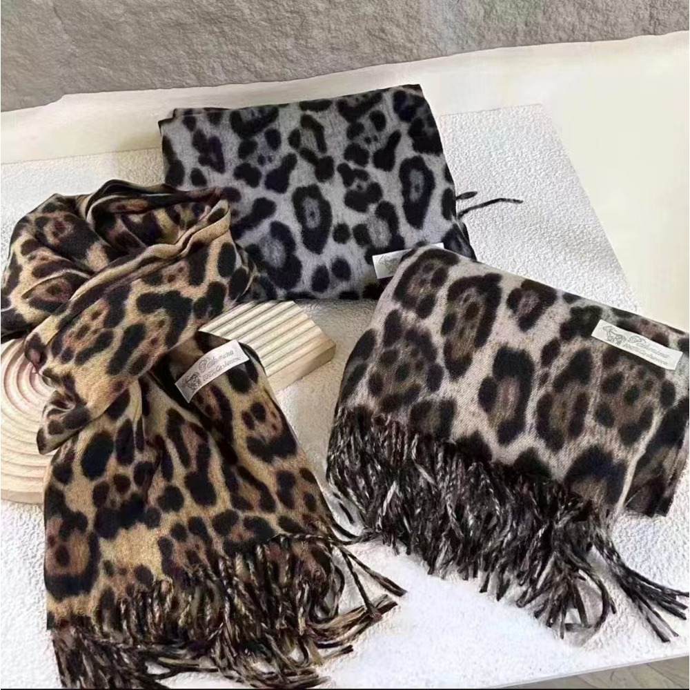 190*70CM Design Leopard Scarf  - Cashmere Throw Blanket avaliação e preço