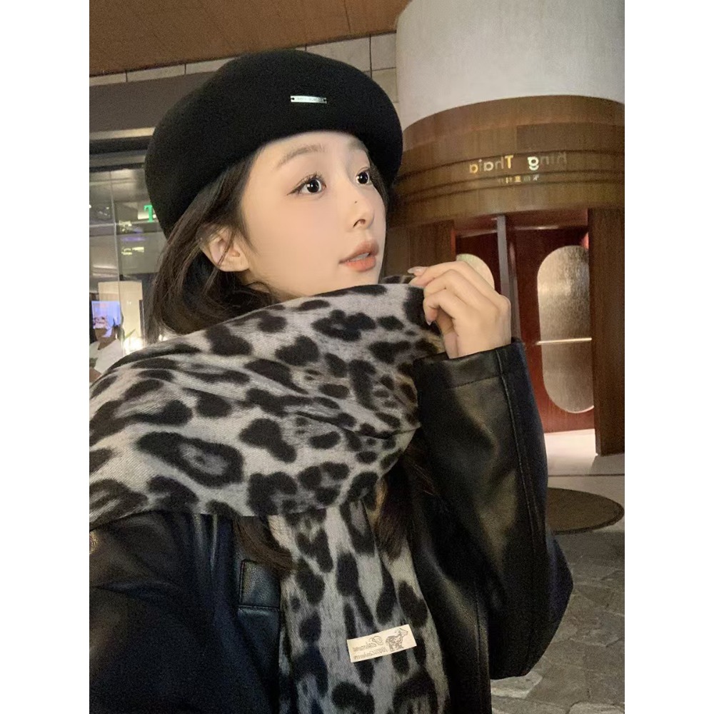 190*70CM Design Leopard Scarf  - Cashmere Throw Blanket avaliação e preço