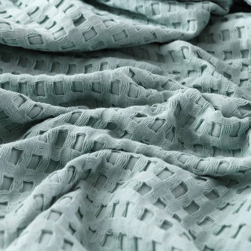 Premium Pure Cotton Waffle Wea - Cashmere Throw Blanket avaliação e preço