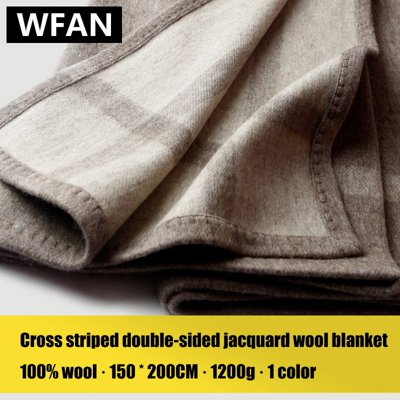 Cross Striped Double sided Jac - Cashmere Throw Blanket avaliação e preço