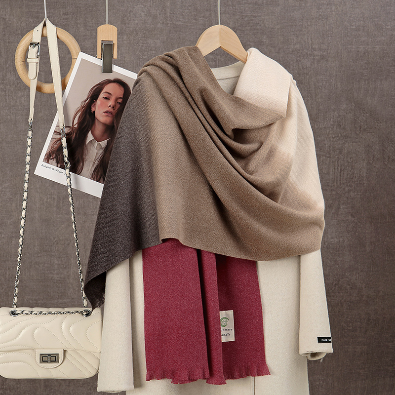 New 2024 Gradient Cashmere Sca - Cashmere Throw Blanket avaliação e preço