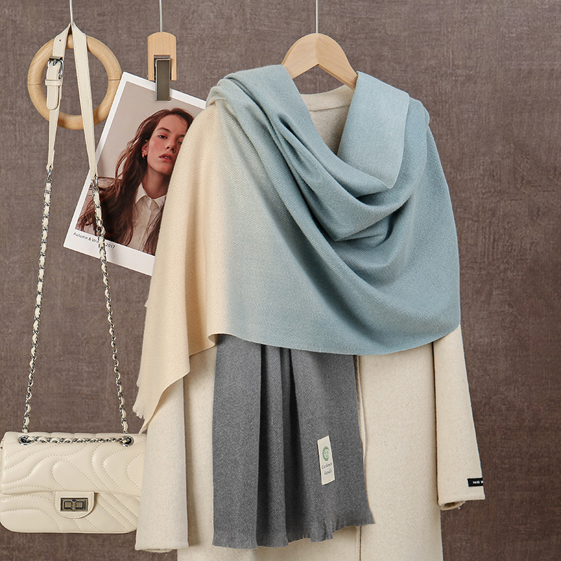 New 2024 Gradient Cashmere Sca - Cashmere Throw Blanket avaliação e preço