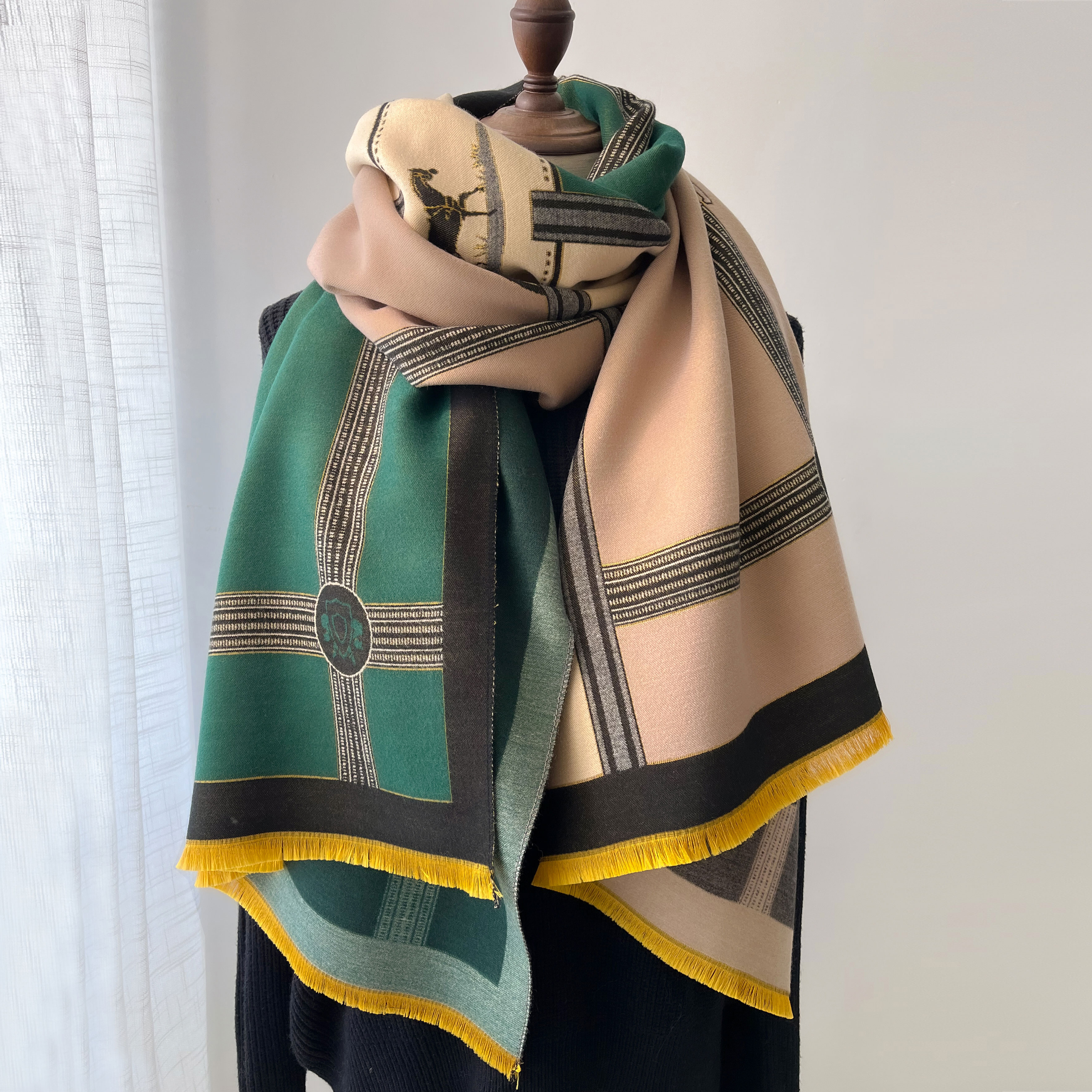 Winter Cashmere Scarf Women Lu - Cashmere Throw Blanket avaliação e preço