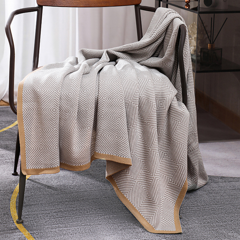 Nordic Ins Style Knitted Blank - Cashmere Throw Blanket avaliação e preço