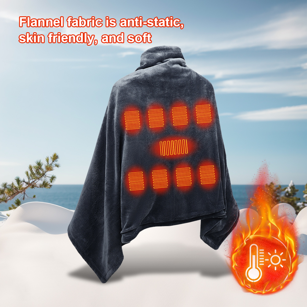 Wearable Heating Electric Blan - Cashmere Throw Blanket avaliação e preço