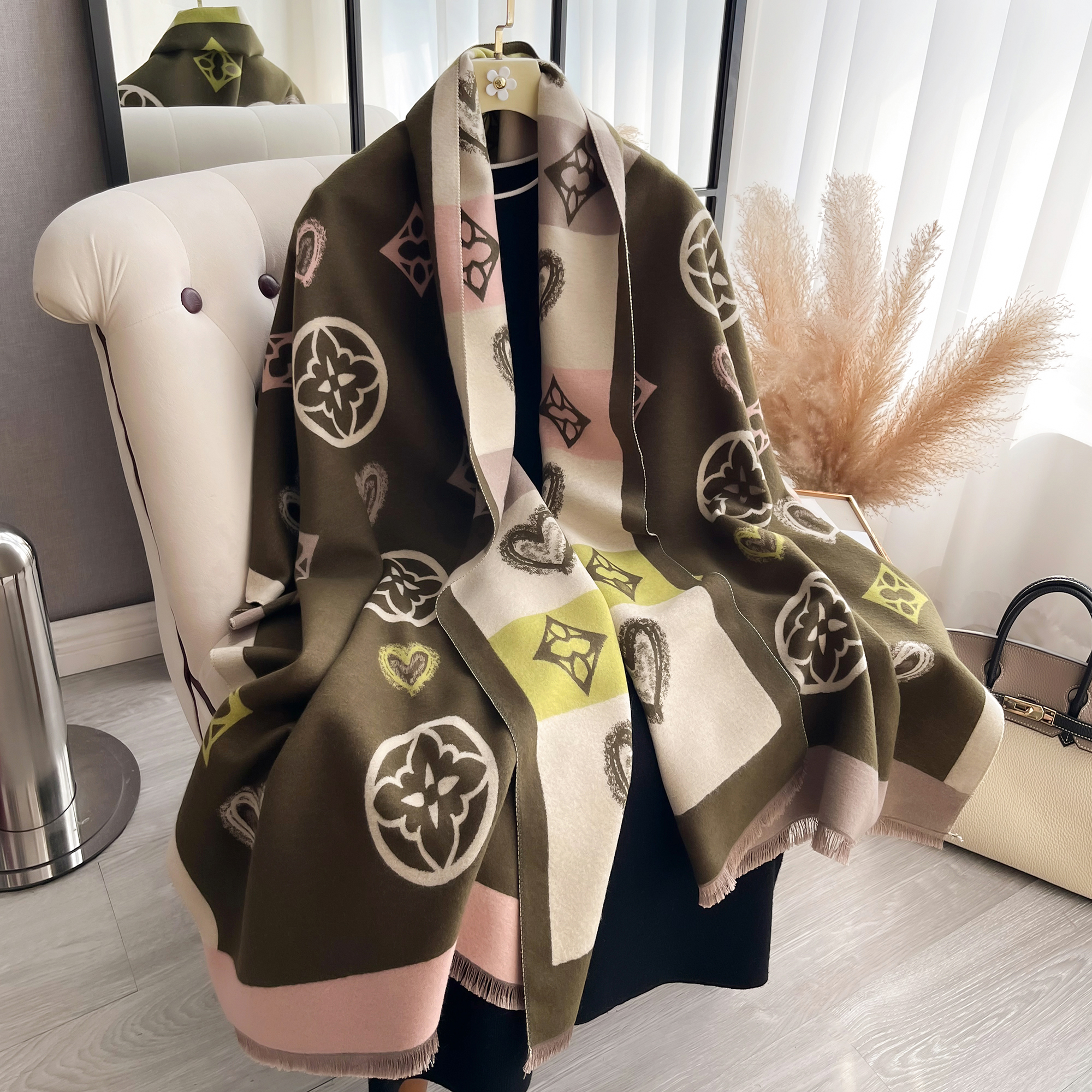 Luxury Cashmere Love Scarf Win - Cashmere Throw Blanket avaliação e preço