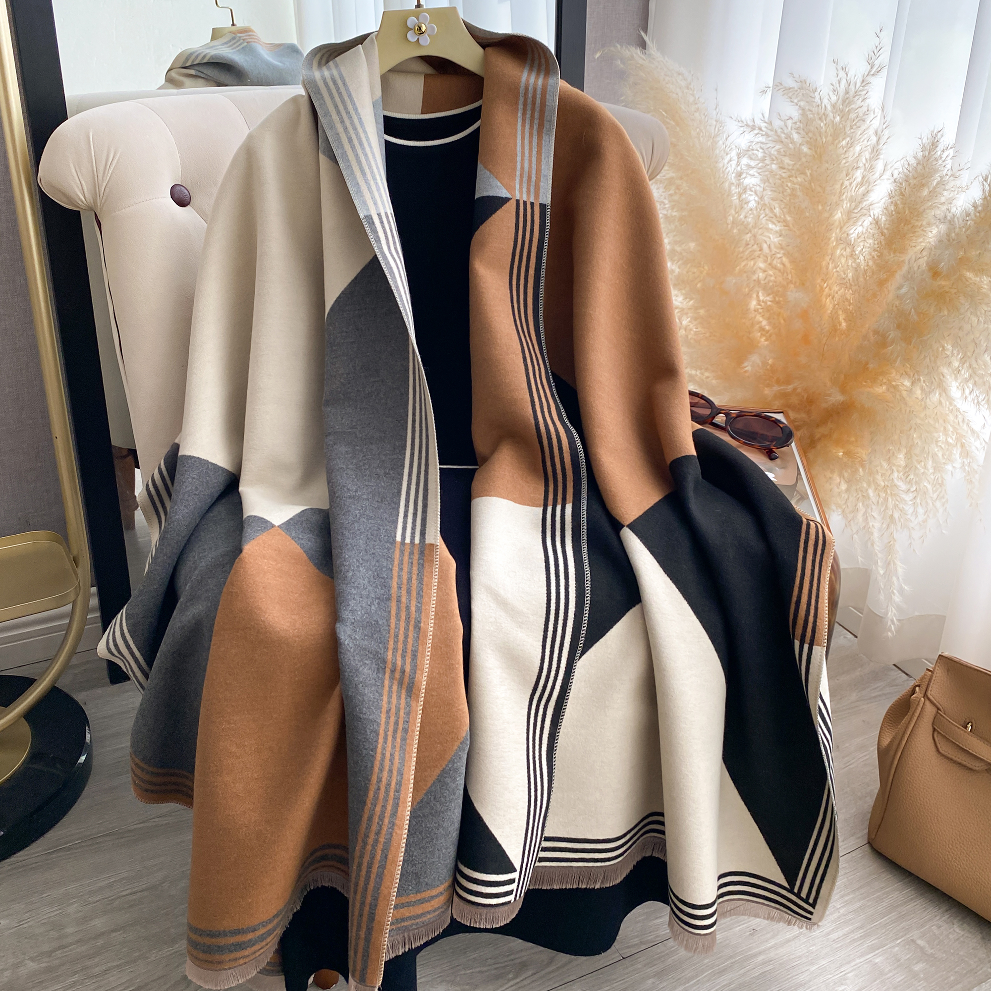 2025 Luxury Winter Cashmere Sc - Cashmere Throw Blanket avaliação e preço