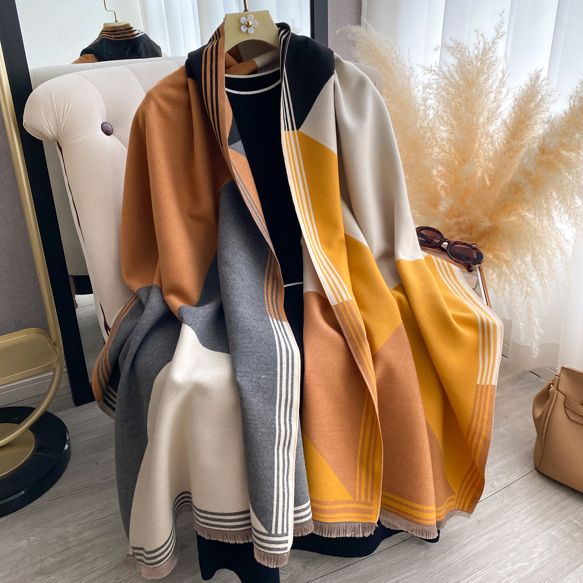 2025 Luxury Winter Cashmere Sc - Cashmere Throw Blanket avaliação e preço