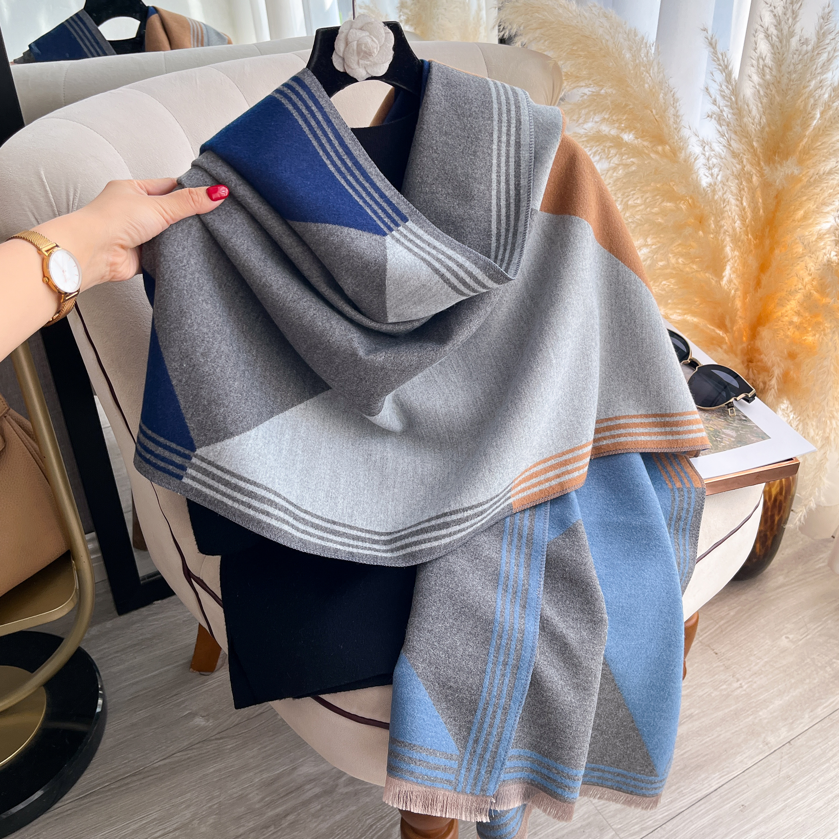 2025 Luxury Winter Cashmere Sc - Cashmere Throw Blanket avaliação e preço