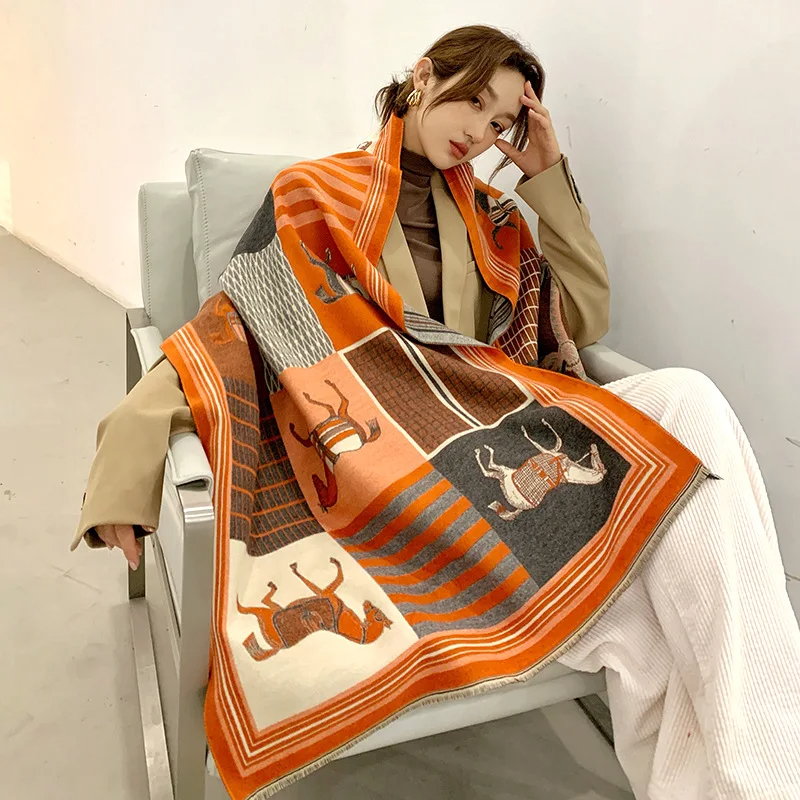 2024 New Luxury Winter Cashmer - Cashmere Throw Blanket avaliação e preço