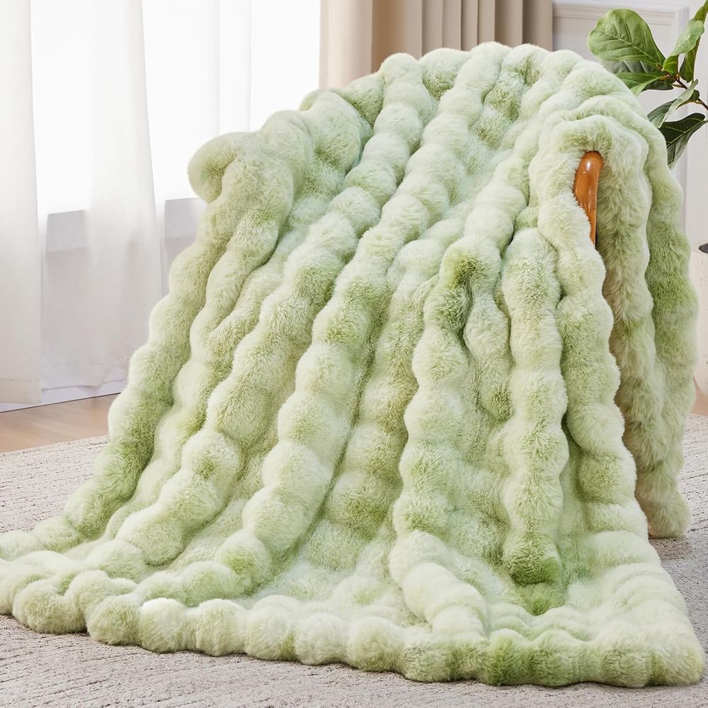 Faux Fur Throw Blanket, 1000GS - Cashmere Throw Blanket avaliação e preço