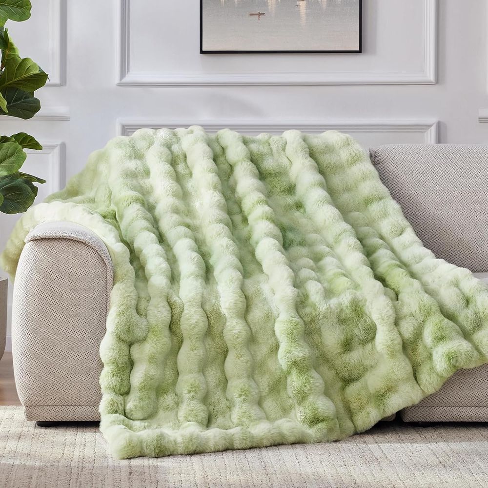 Faux Fur Throw Blanket, 1000GS - Cashmere Throw Blanket avaliação e preço