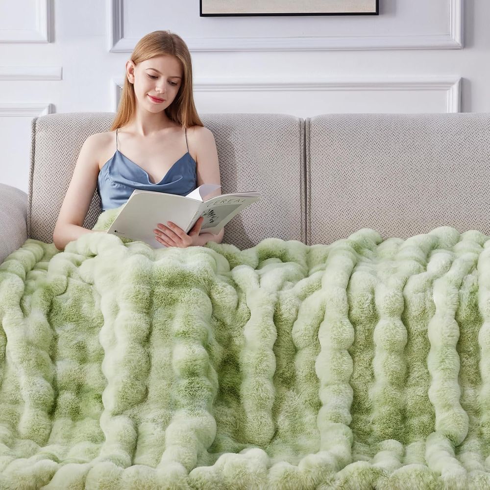 Faux Fur Throw Blanket, 1000GS - Cashmere Throw Blanket avaliação e preço