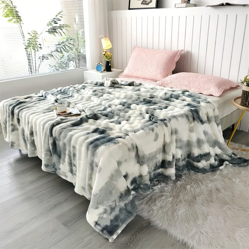 Luxurious Faux Rabbit Fur Bed  - Cashmere Throw Blanket avaliação e preço