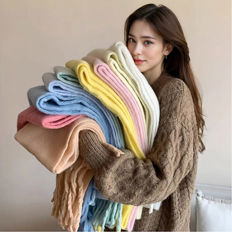 Winter Scarf for Women Cashmer - Cashmere Throw Blanket avaliação e preço