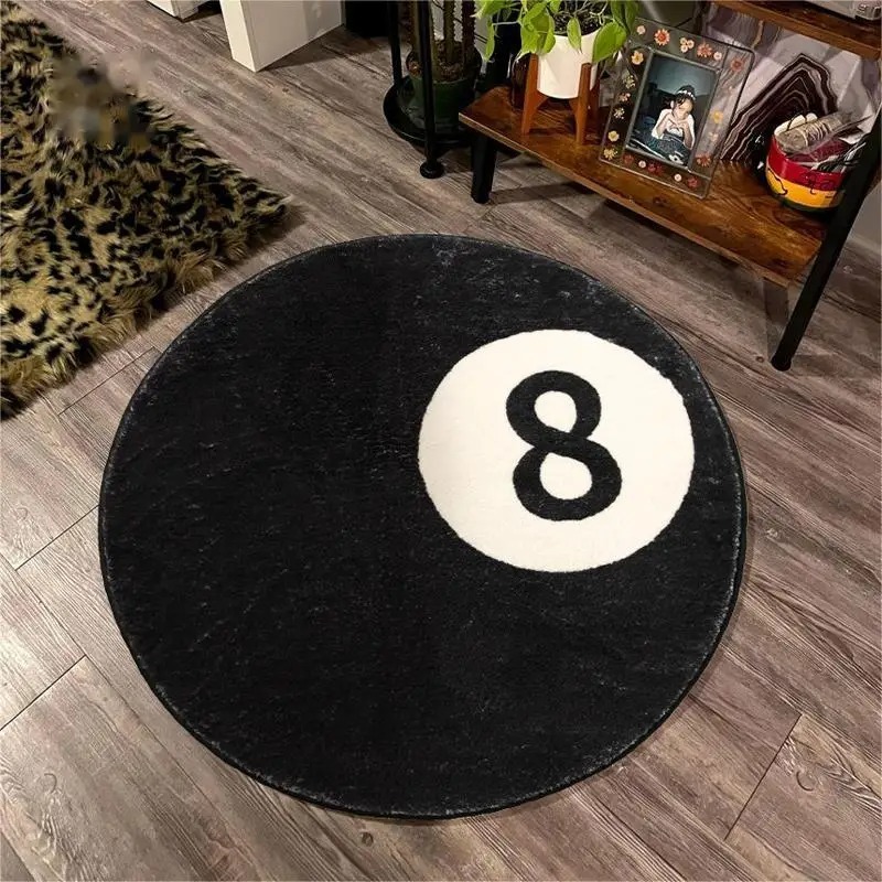 1PC Simple Black No. 8 Imitati - Cashmere Throw Blanket avaliação e preço