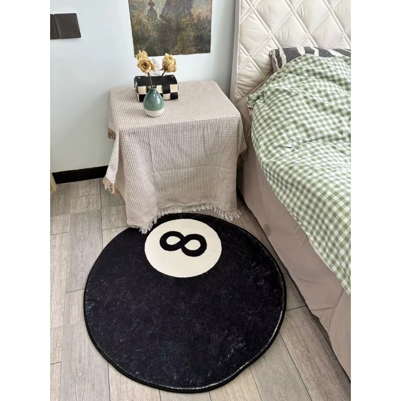1PC Simple Black No. 8 Imitati - Cashmere Throw Blanket avaliação e preço