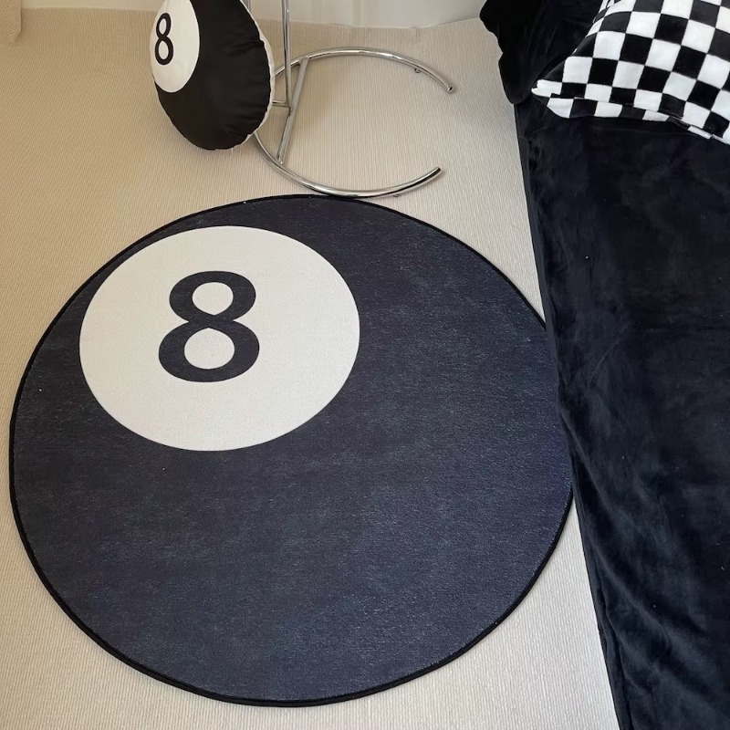 1PC Simple Black No. 8 Imitati - Cashmere Throw Blanket avaliação e preço