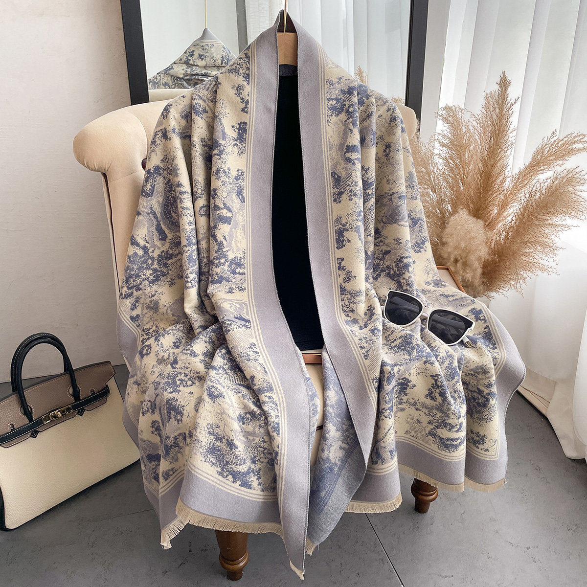 Luxury Winter Cashmere Scarf W - Cashmere Throw Blanket avaliação e preço