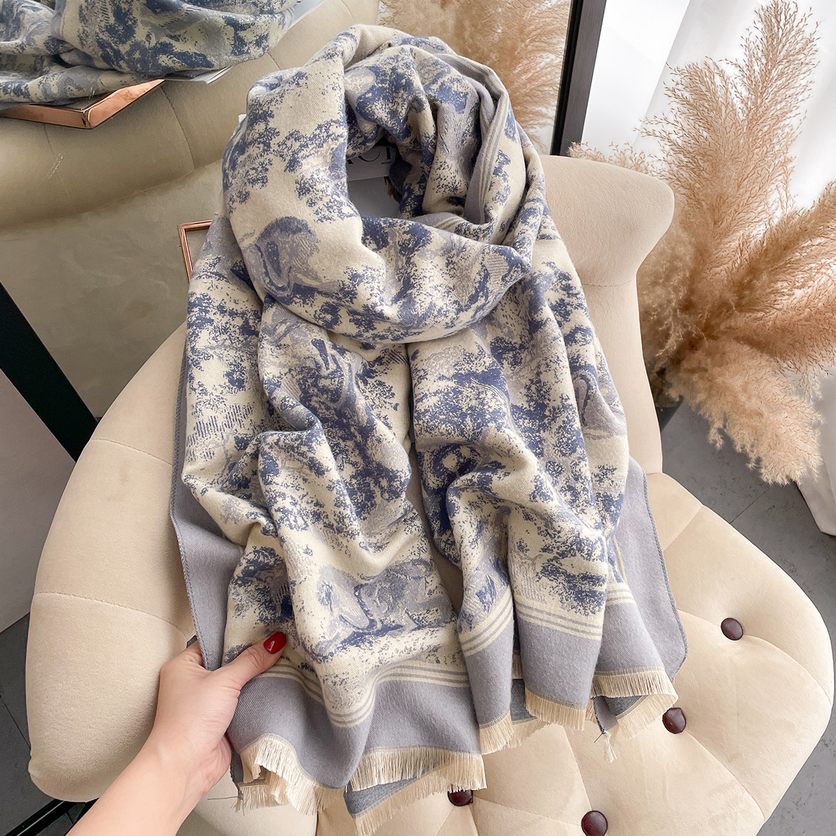 Luxury Winter Cashmere Scarf W - Cashmere Throw Blanket avaliação e preço