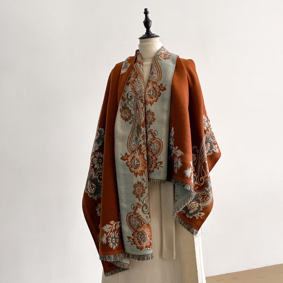 2025 Winter Luxury Imitation C - Cashmere Throw Blanket avaliação e preço